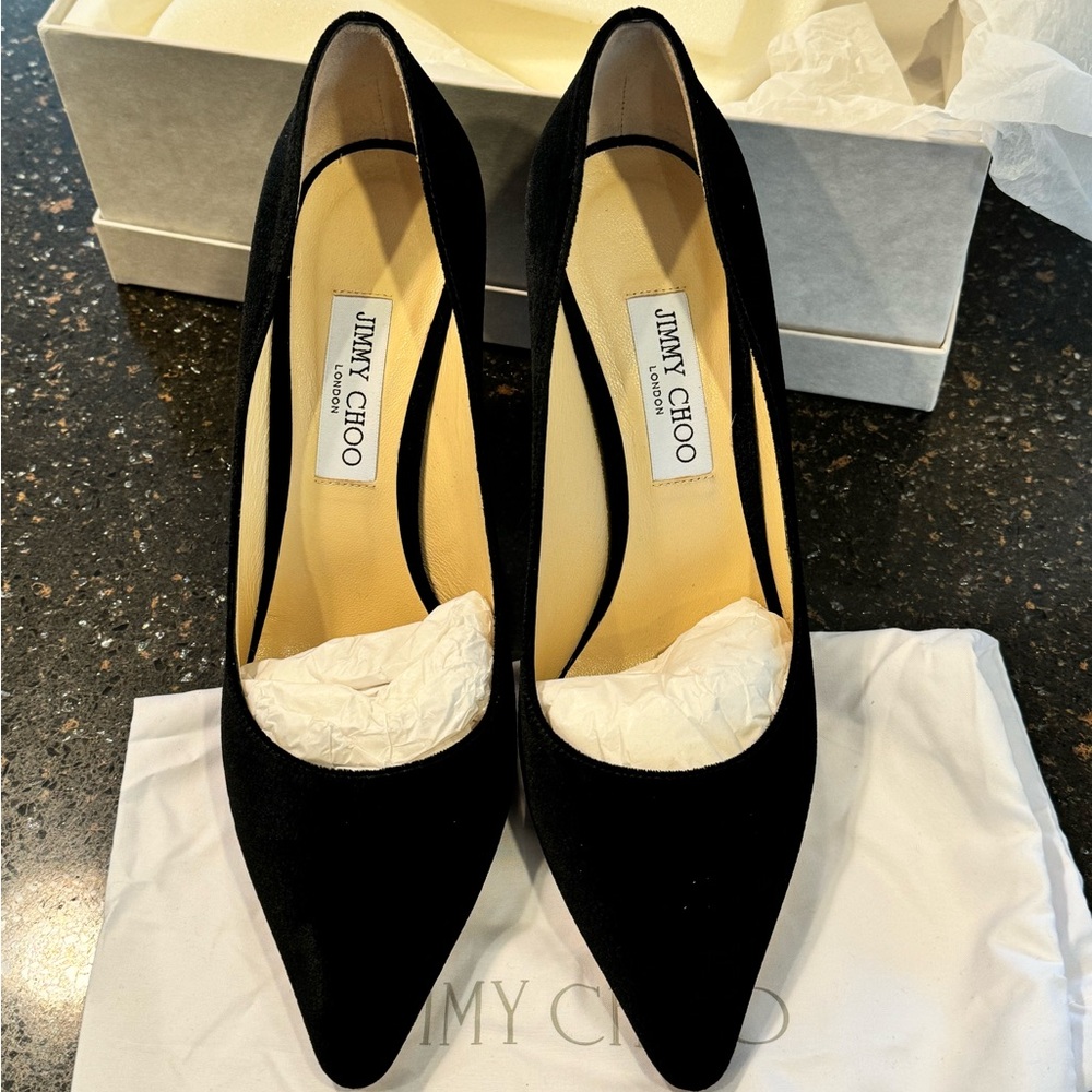 Jimmy Choo Romy 85 black velvet